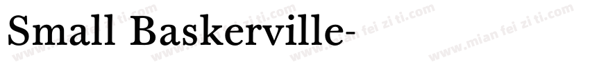 Small Baskerville字体转换
